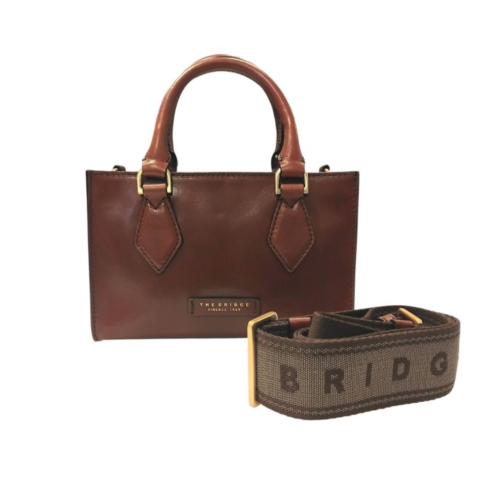 the bridge Handtasche Rindleder braun